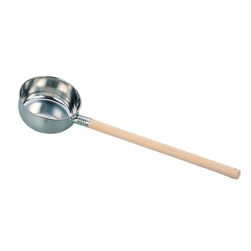 18−8水杓子目盛付(木柄付)10cm2セット