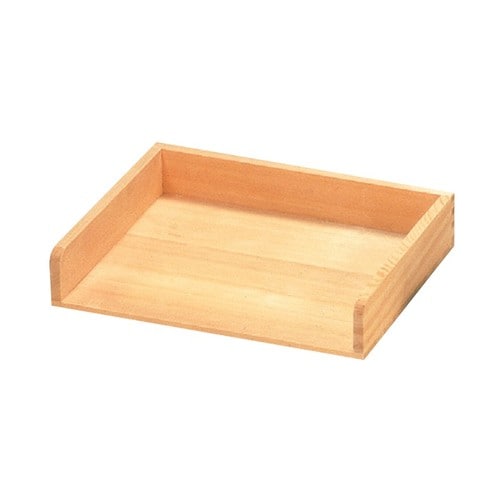 木製 作り板チリトリ型(サワラ材) 小