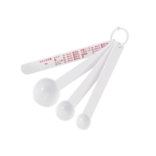 計量スプーン(大)4pcセット・白No.119×7