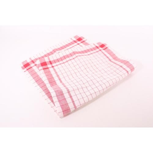 半麻格子ダスター赤 1セット(12枚入)