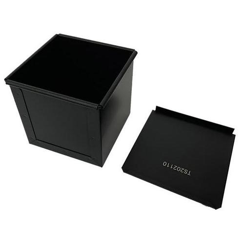 アルミフッ素サイコロ食パン型120角フタ付4セット