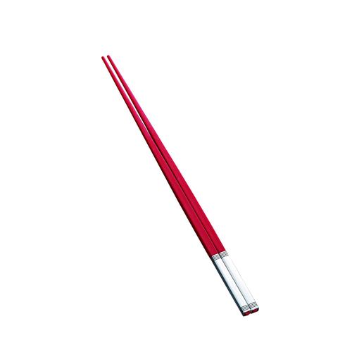 燕舞SPS箸ステンキャップ付レッド 5セット