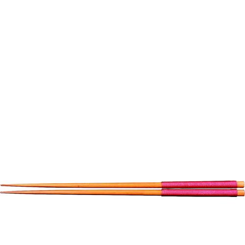 木製糸巻き菜箸赤 33セット