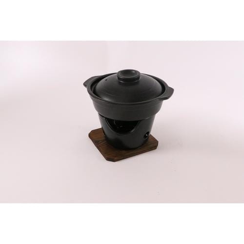 HB−5221陶器製すきやき鍋コンロ付セット