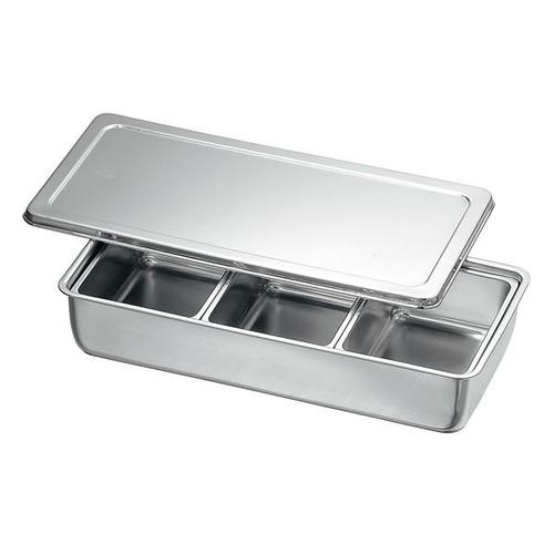 KO18−8調味料入バット3ッ組(舟形中子付)