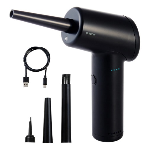 エアダスター 電動 USB充電式 ブラック