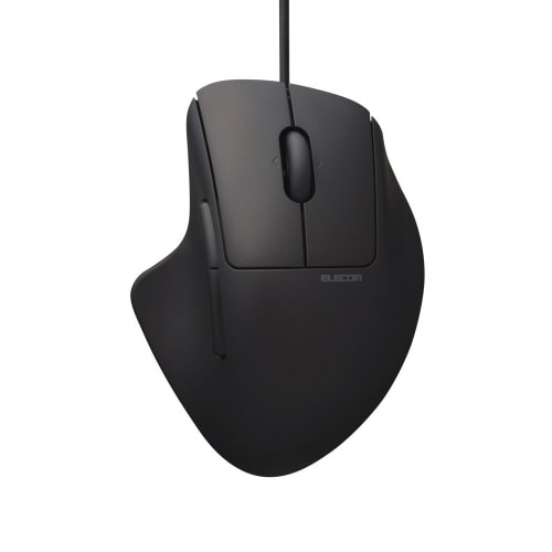 有線マウス 静音 7ボタン Sサイズ ブラック