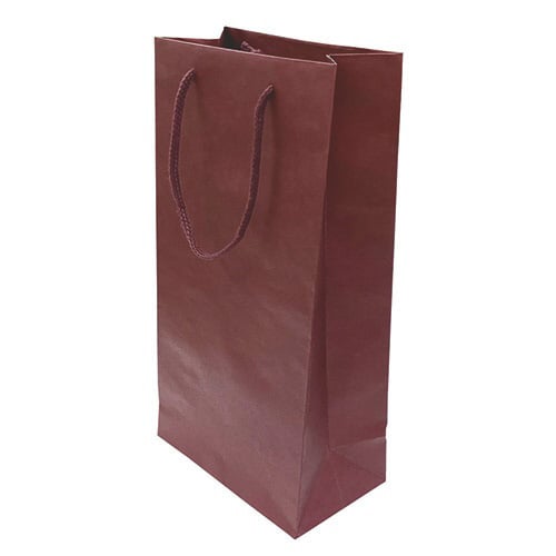 ワインバッグ 2本用 ボルドー 1パック(5枚入)