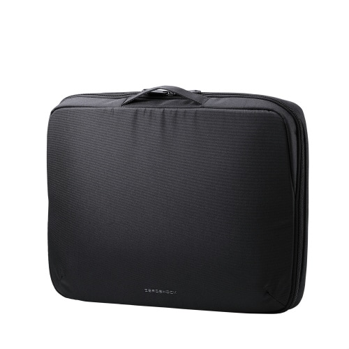 パソコンケース 15.6インチ ハンドル 撥水 黒