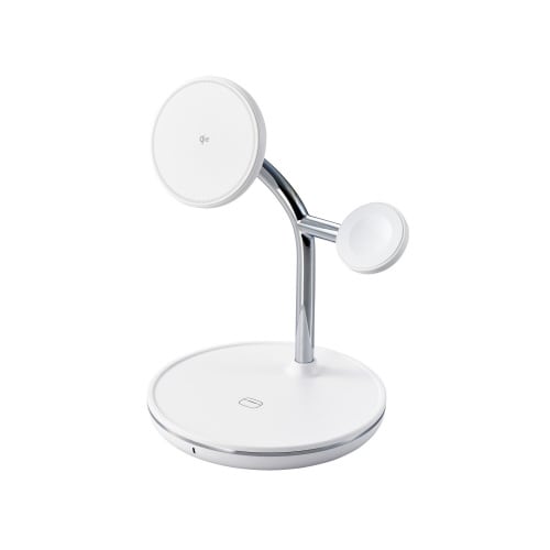 ワイヤレス充電器 Qi2 対応 3in1 ホワイト