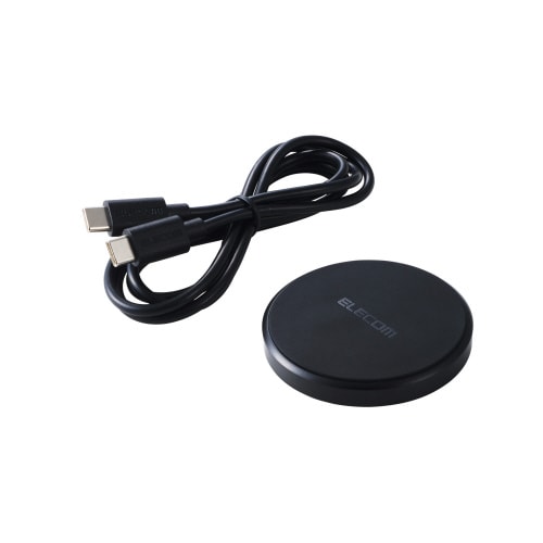 ワイヤレス充電器 Qi認証 最大12W ブラック