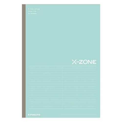 ノートクロスゾーンA4B罫ミント30枚×10