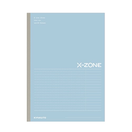 ノートクロスゾーンB5B罫ブルー30枚×10