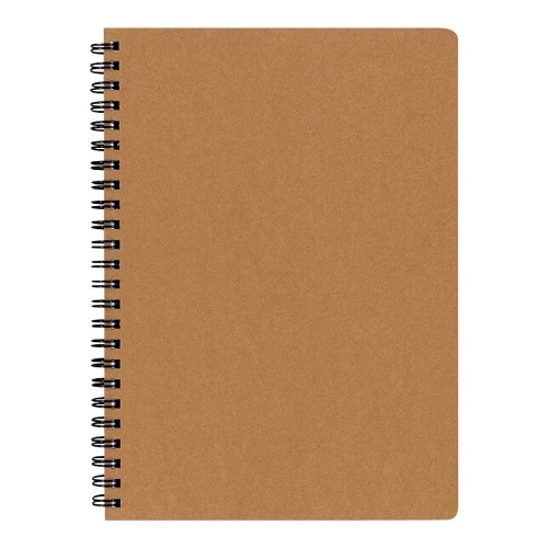 Wリングノート無地表紙A57mm罫×10