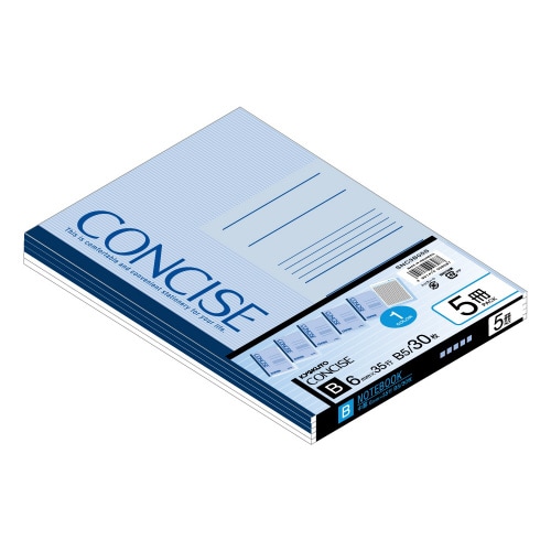 コンサイスノートB56mm罫5冊束×20