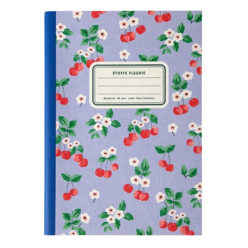 ノート花柄ノートパープル30枚×10