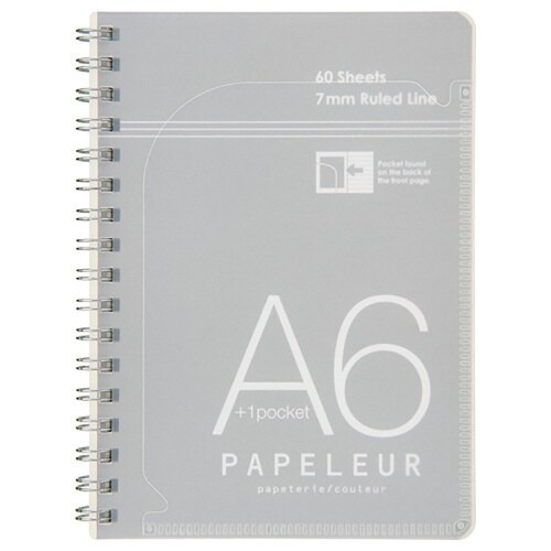 WリングノートパペルールA660枚透明×5