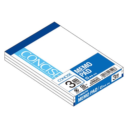 メモパッドコンサイスB73冊パック×10