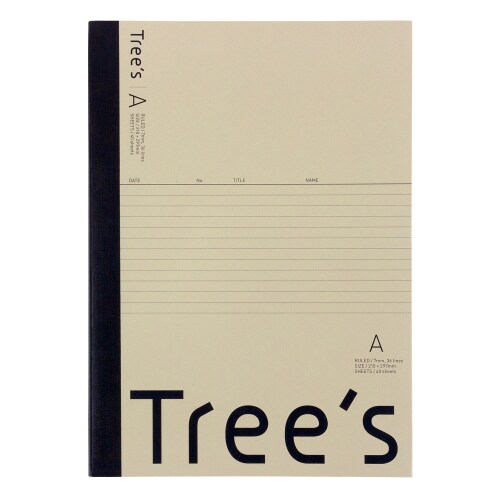 ノートTreesA4A罫クリーム40枚×10