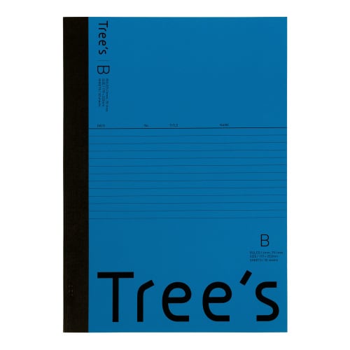 ノートTreesB5B罫ネイビー30枚×10
