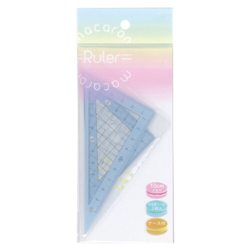 マカロンルーラー(三角定規)ミント×5
