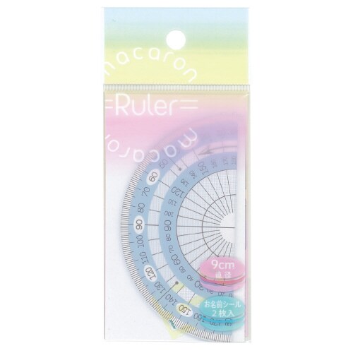 マカロンルーラー(分度器)ミント×5