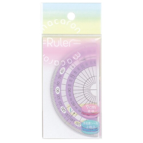 マカロンルーラー(分度器)カシス×5