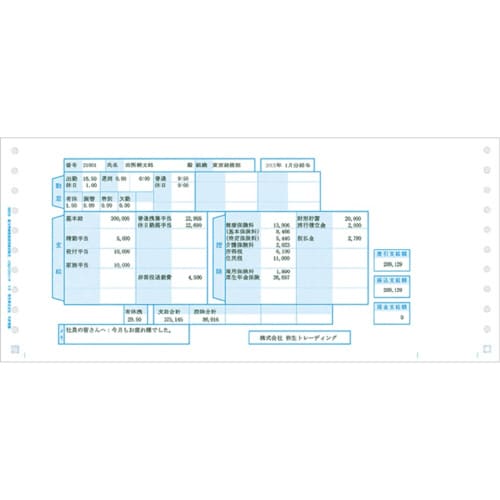 200028 大入給与明細書(封筒式)