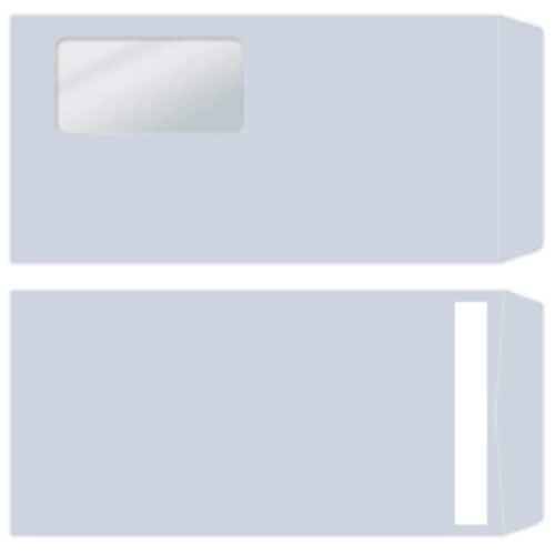 窓付封筒 長3(アクア)シールのり付き