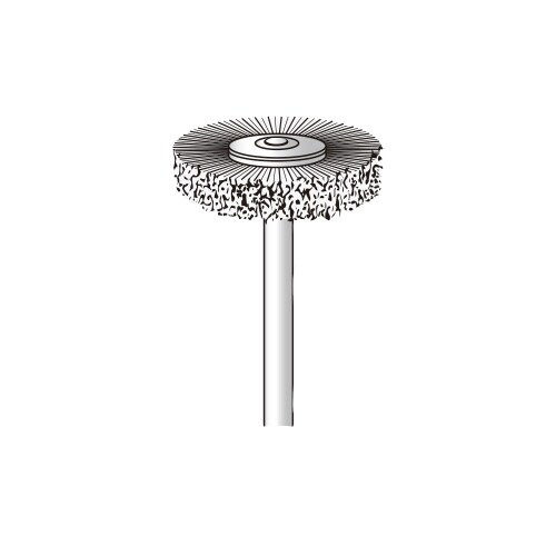 2本入 ステンレスブラシ/平型(特厚)Φ22x6