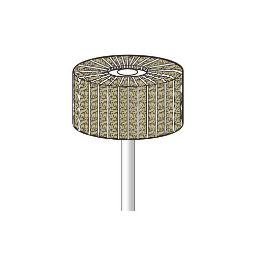 軸付クッションサンダー/放射タイプ #400