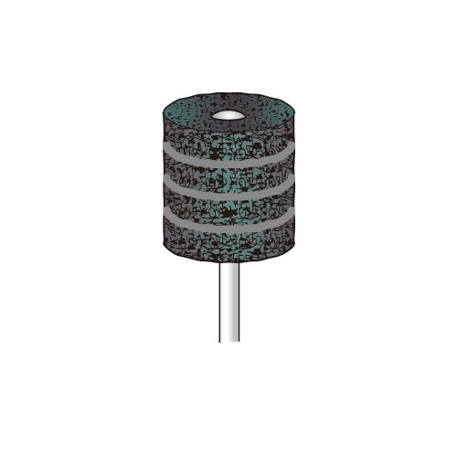 5枚入 軸付スコブラサンダーφ20X23#400