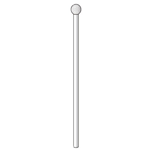 10本入 軸付砥石(WA)球φ6#100