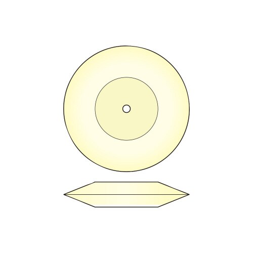 5枚 フェルトホイール(ハード)M1.7φ30X6