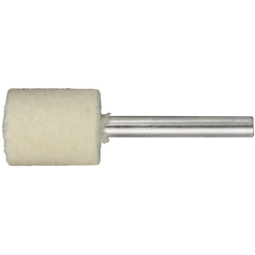 軸付フェルトバフ φ12x20 円筒型