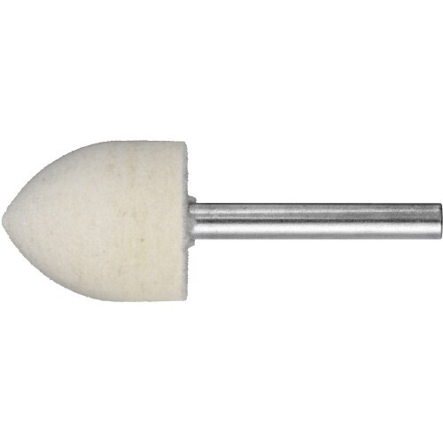 軸付フェルトバフ φ10x15 砲弾型