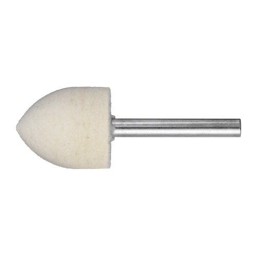 軸付フェルトバフ φ12x20 砲弾型