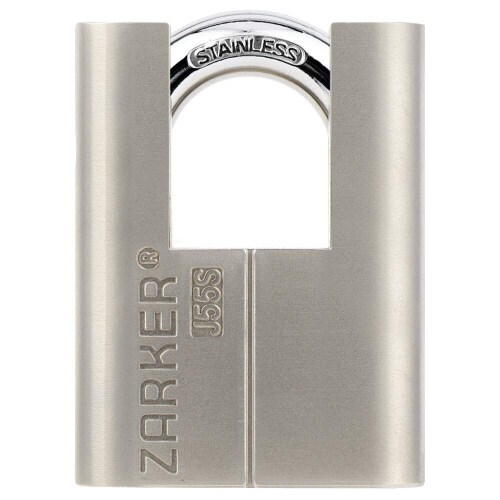 キー式南京錠 ガード付 ツル径10mm シルバー