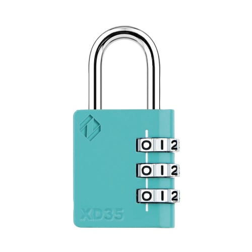 3桁ダイヤル式 南京錠 ツル径4.7mmミント