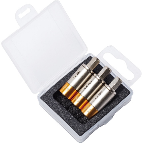 3本組 1/4HEXトルクアダプター 1.4Nm