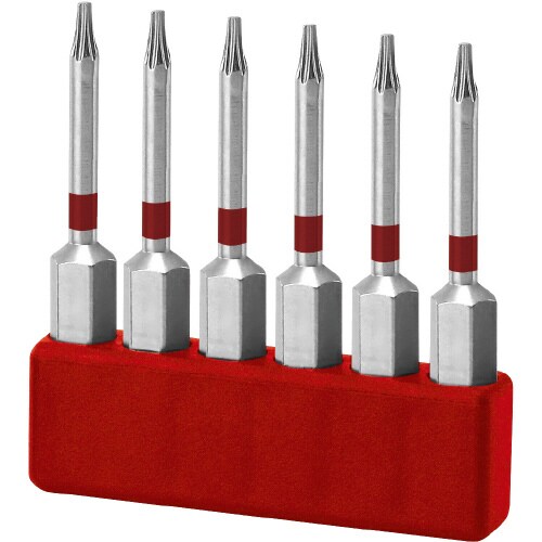 6本組 1/4 ヘクスローブロングビット TX06