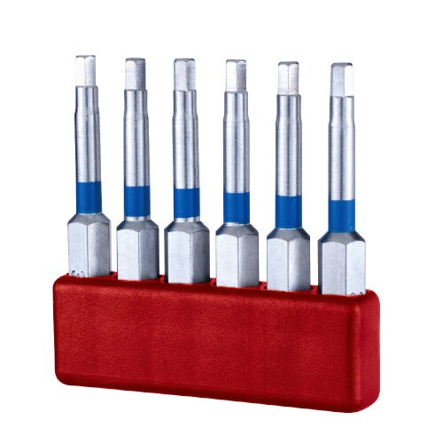 6本組 1/4HEX六角ショートビット 4.0mm