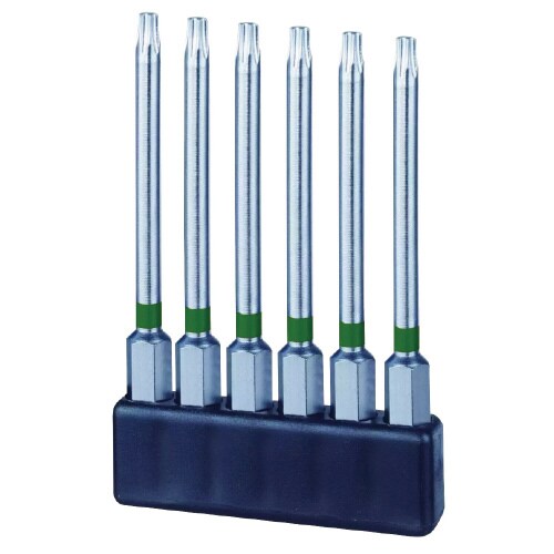 6本組 1/4HEX TXロングビット TX25