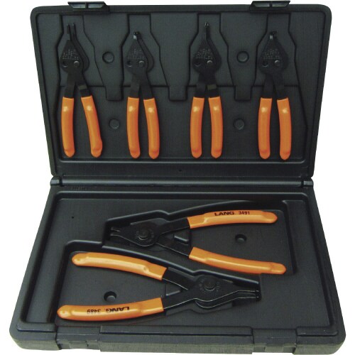 6点組 軸穴兼用スナップリングプライヤーセット