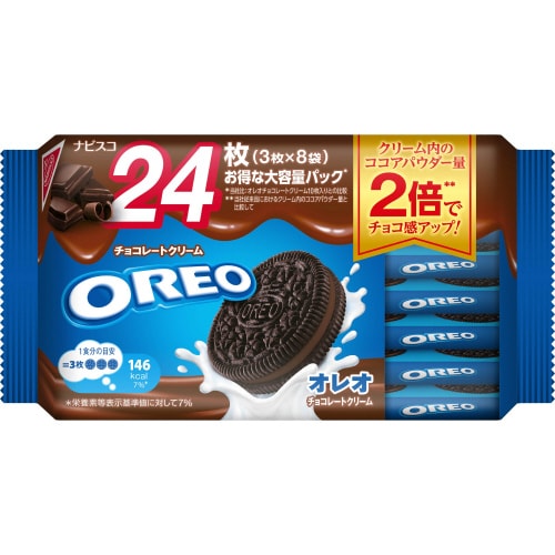 オレオファミリーP チョコ3枚×8袋 12個