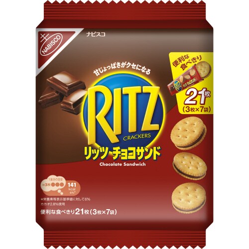 リッツファミリーパックチョコサンド187g 12個