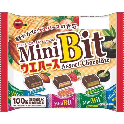 【冷蔵】ミニビットウエハースアソート100g×12