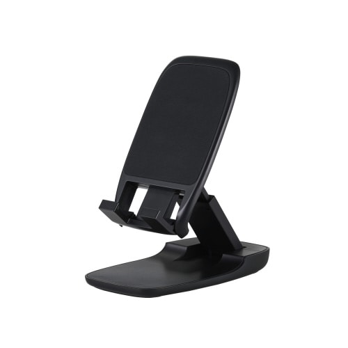 スマホスタンド 卓上 折畳み 無段階調整 ブラック