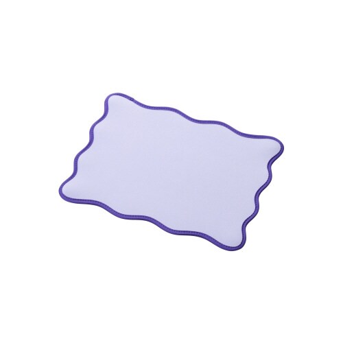 マウスパッド ウェーブ 裏面ラバー パープル