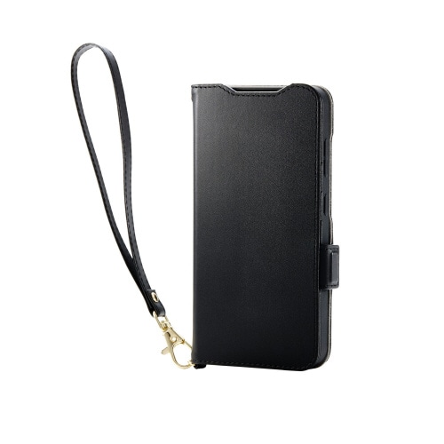 Galaxy S25 ケースレザー落下防止 黒